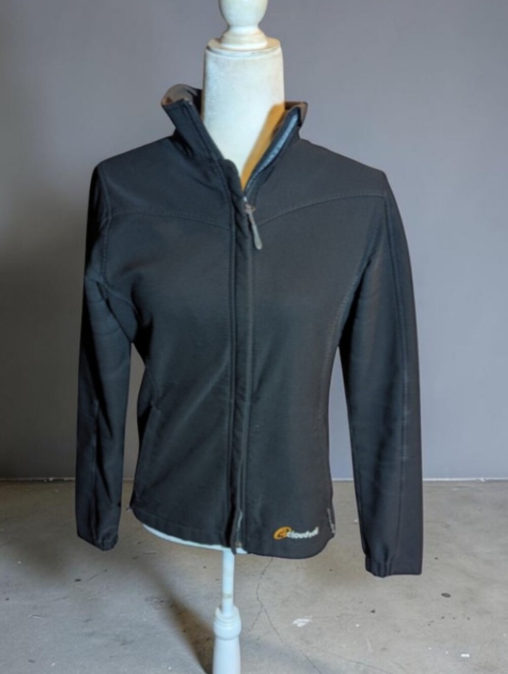 Cloudveil Cyclone Serendipity Soft Shell Jacket Black Outdoor Hiking Womens M